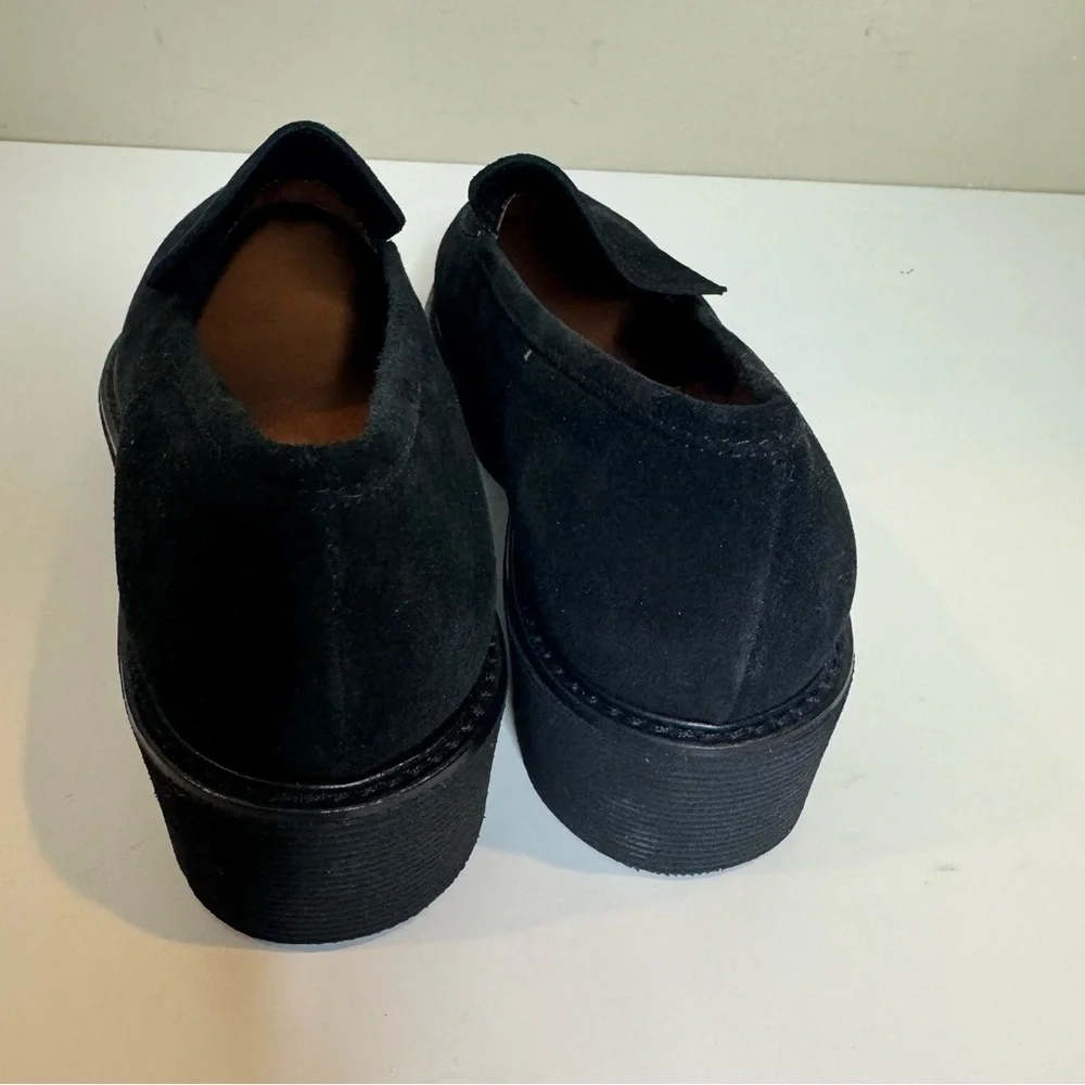 Aquatalia Loafers black Suede Kelsey Weatherproof Shoes